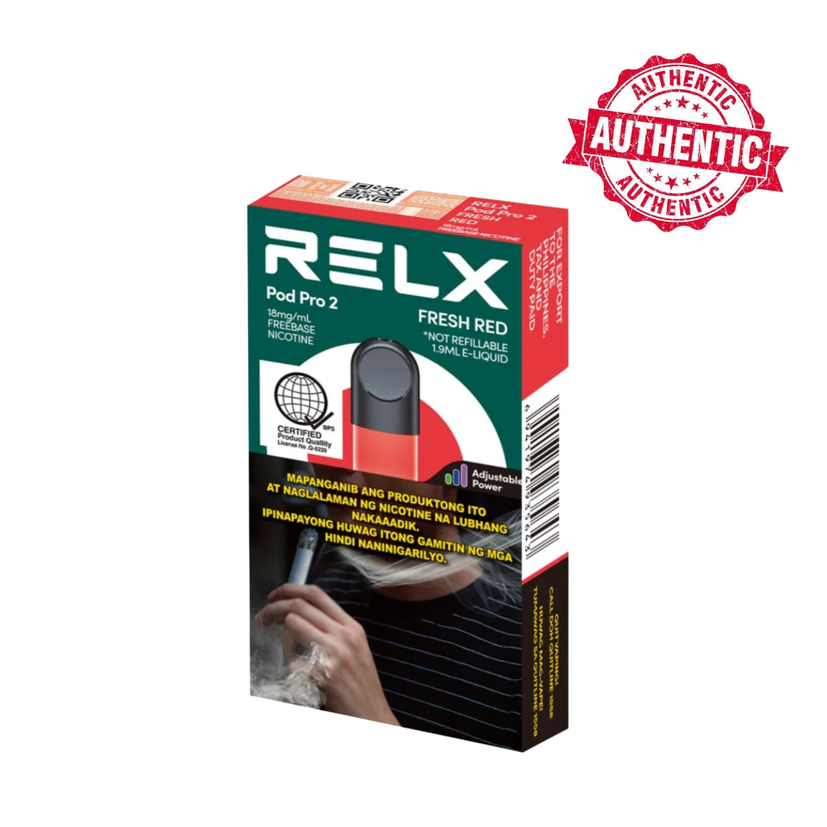 RELX Infinity Pro Single Pod Pro 2 - Fresh Red