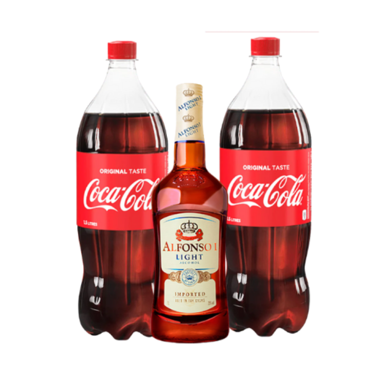 1-pc Alfonso 1L + 2-pcs Coke Regular 1.5L Bundle