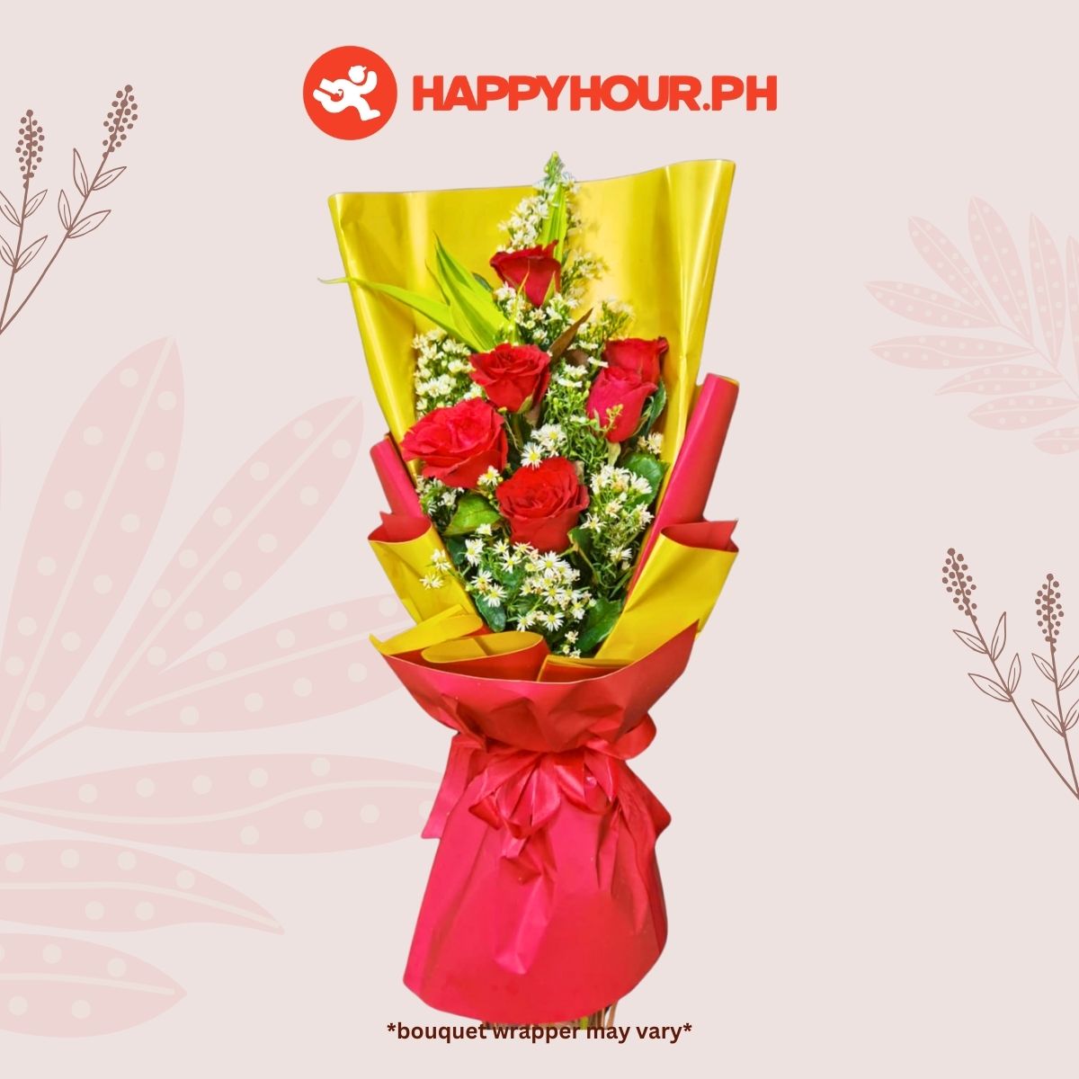 Passion Red Rose 6Pc Flower