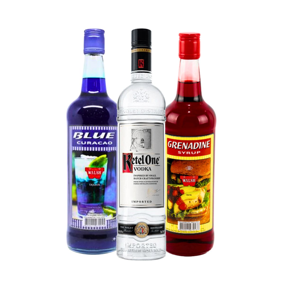 4th of July (Red, White, Blue Cocktail)