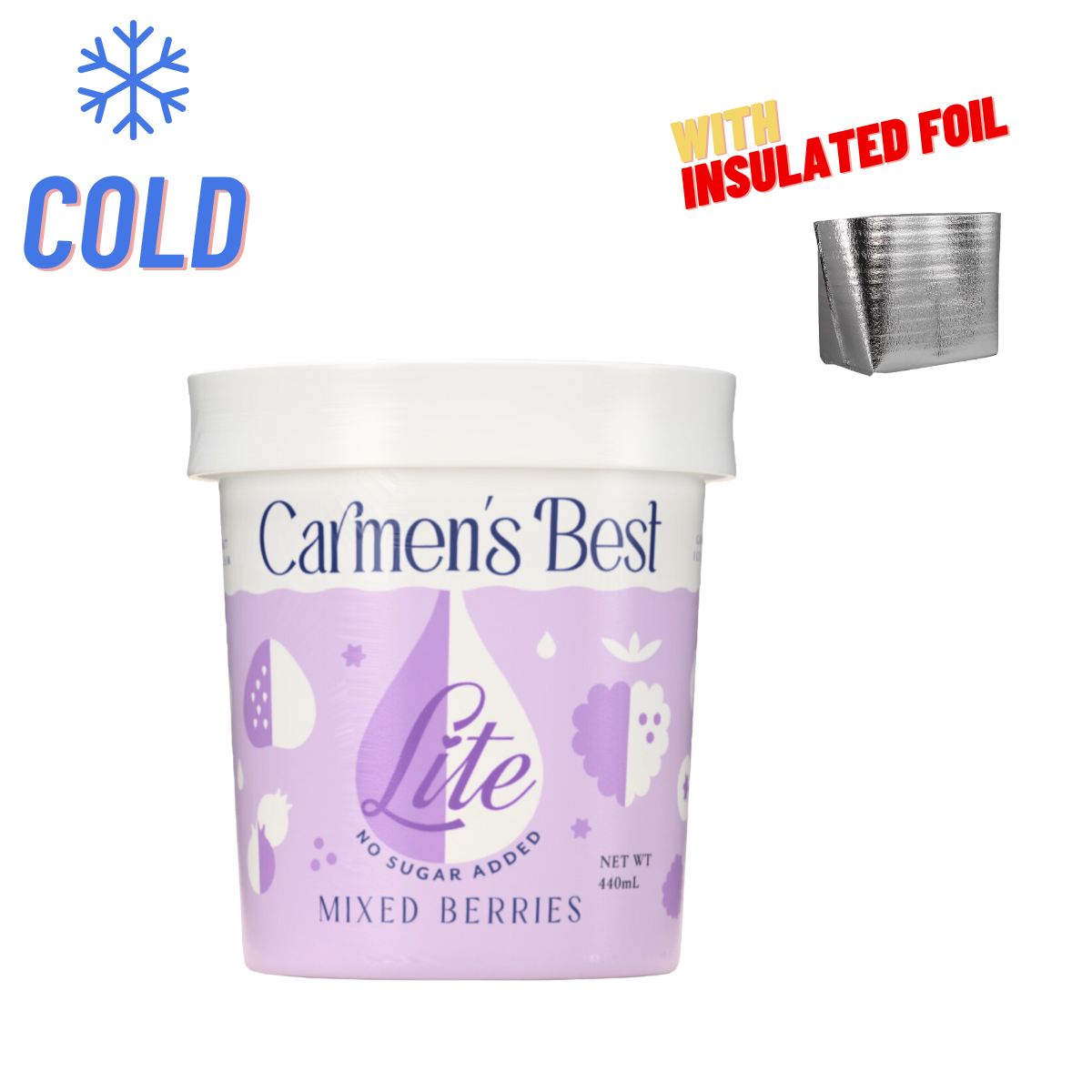 Carmen's Best Lite Mixed Berries 440ml