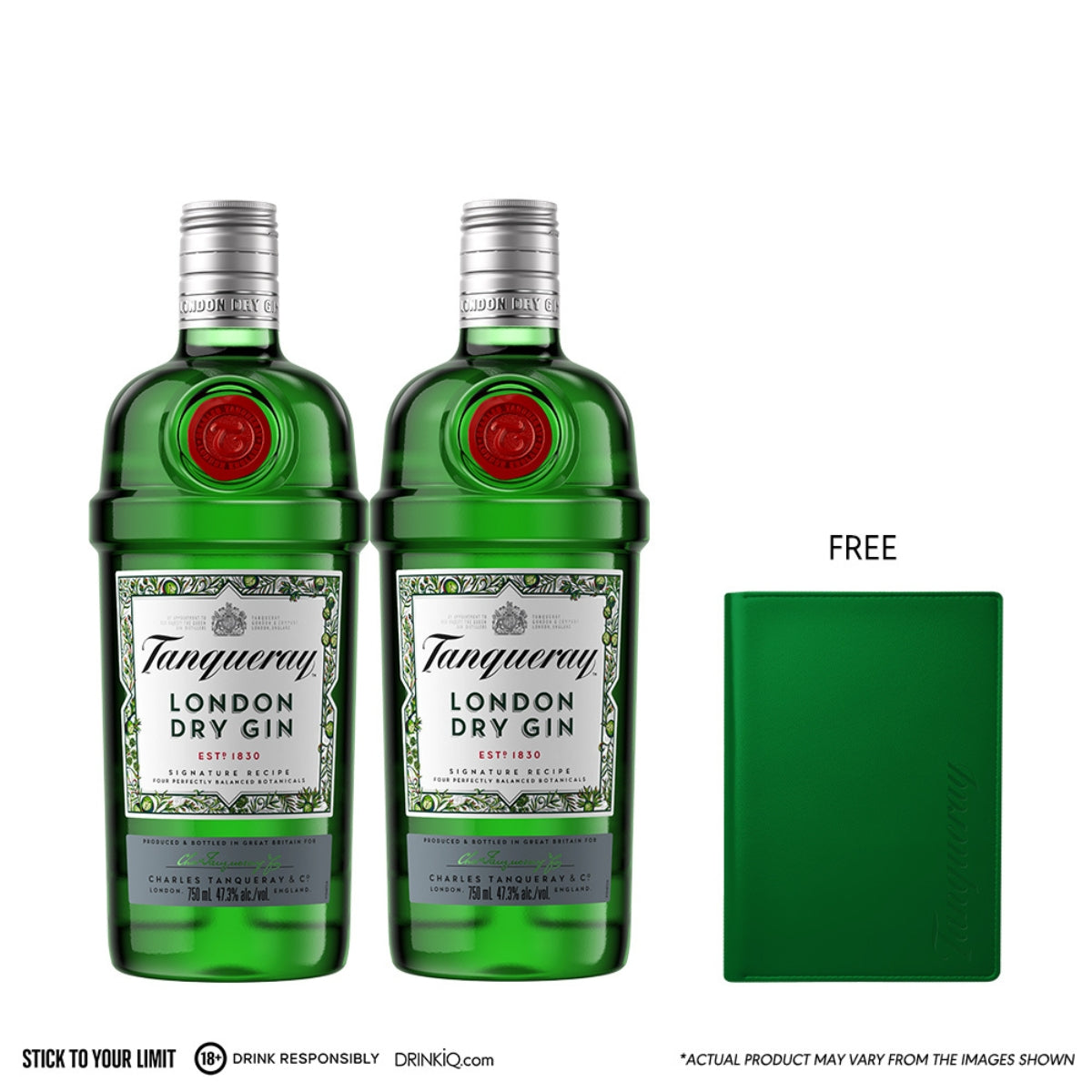 Buy 2 Tanqueray London Dry Gin 750ml Get free Passport Holder