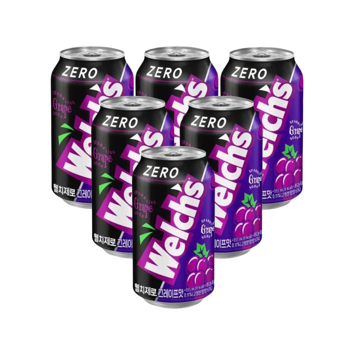 Welch's Zero Sparkling Grape Soda 355ml
