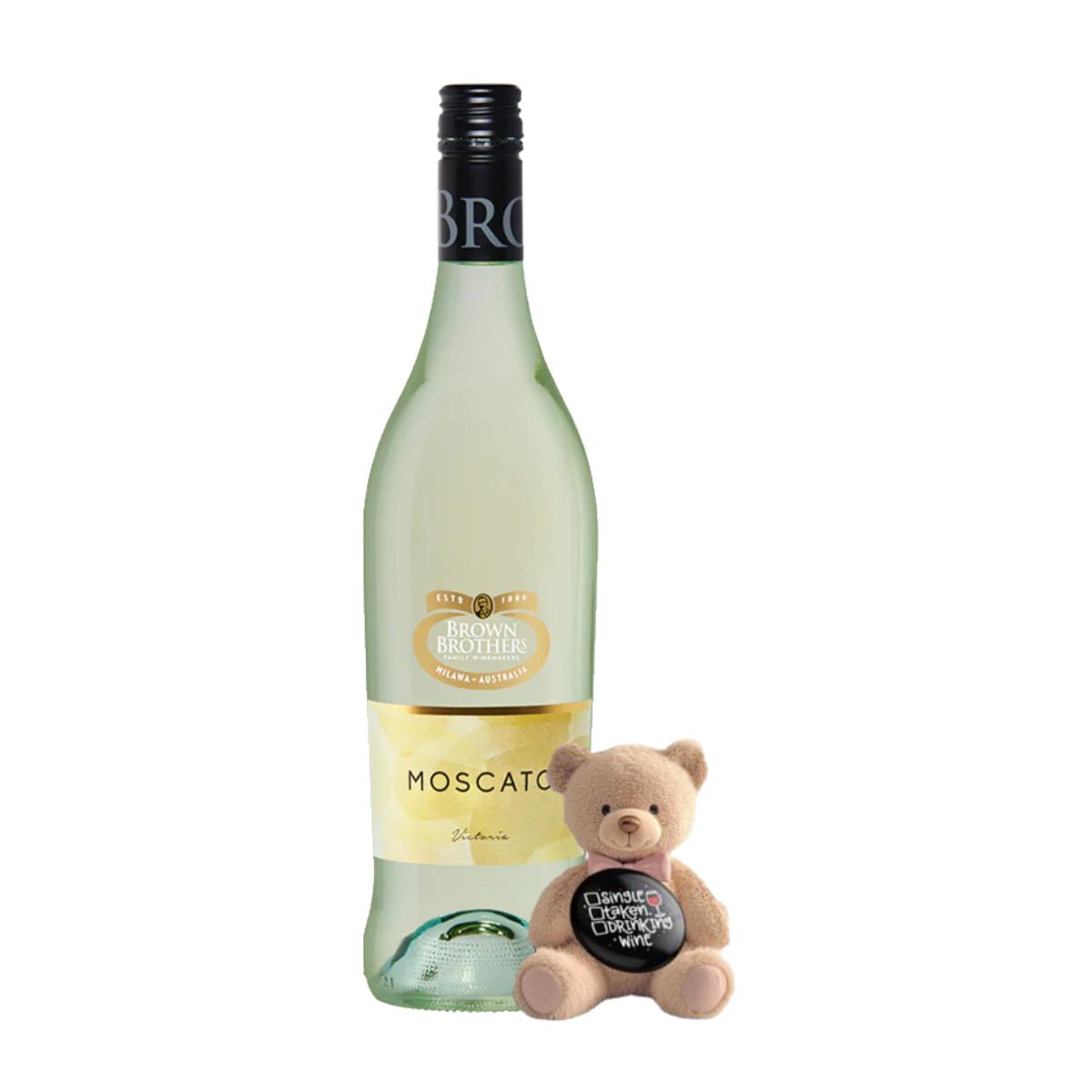 Brown Brothers Moscato Light & Refreshing 750ml with free Tiny Teddy Bear
