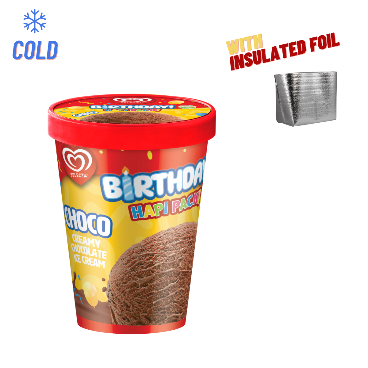 Selecta Birthday Baso Choco 400ml