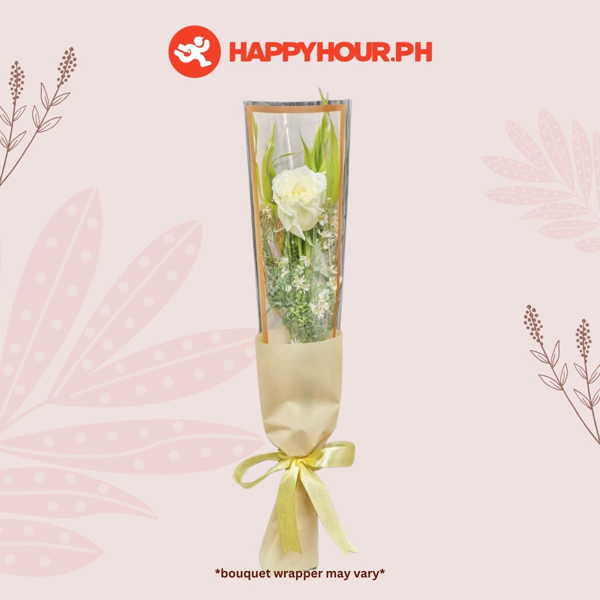 Radiant White Rose 1Pc Flower