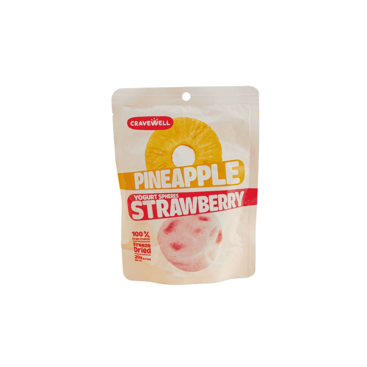 Cravewell Apple Strawberry Fruit Crunch 20g