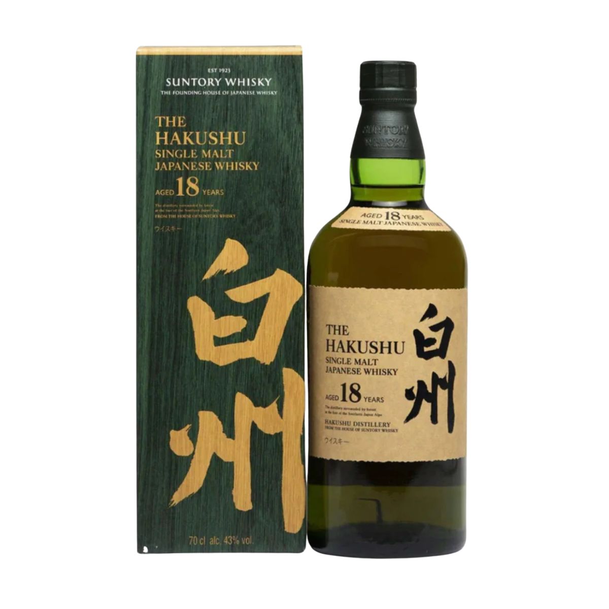 Hakushu 18yo Japanese Whisky - 700ml