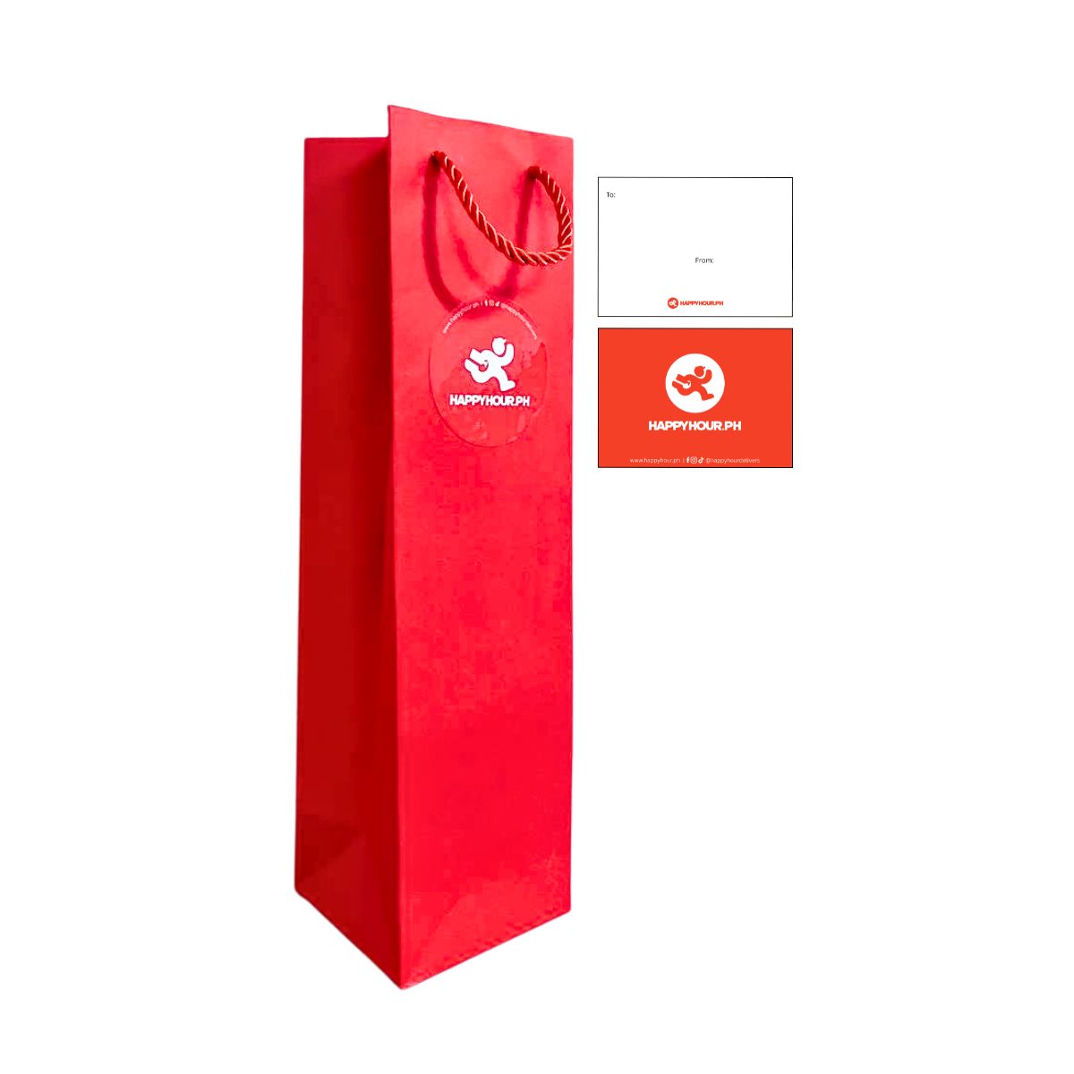 Red Gift Bag with Tag