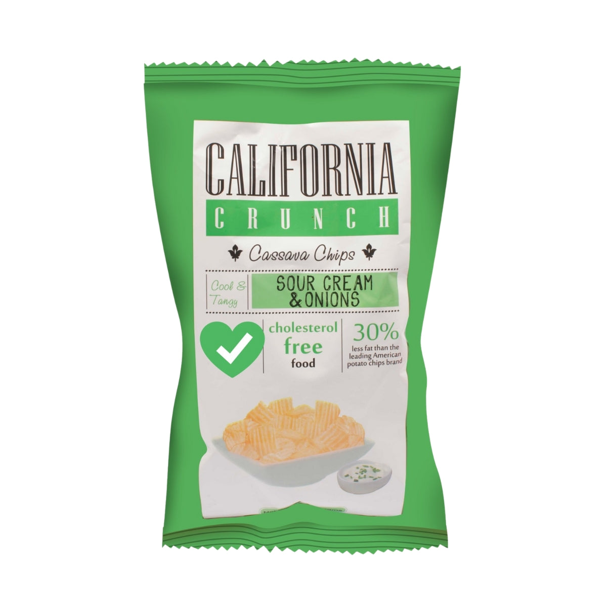 California Crunch Sour Cream & Onion Cassava Chips 120g