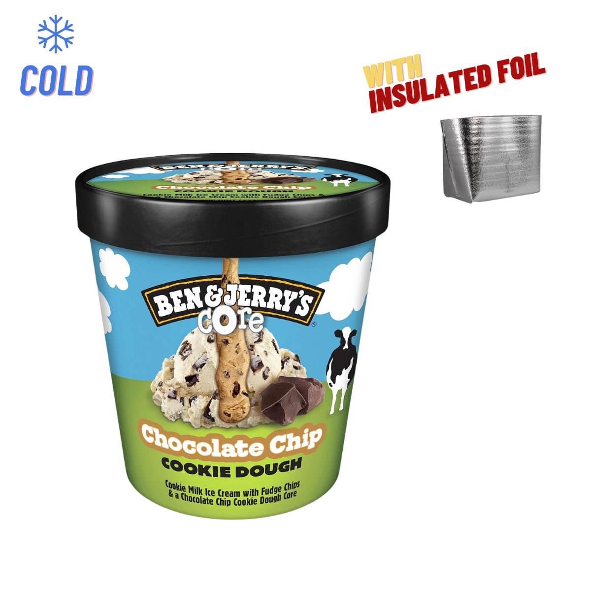 Ben & Jerry's Chocolate Chip 375ml - Happy Hour