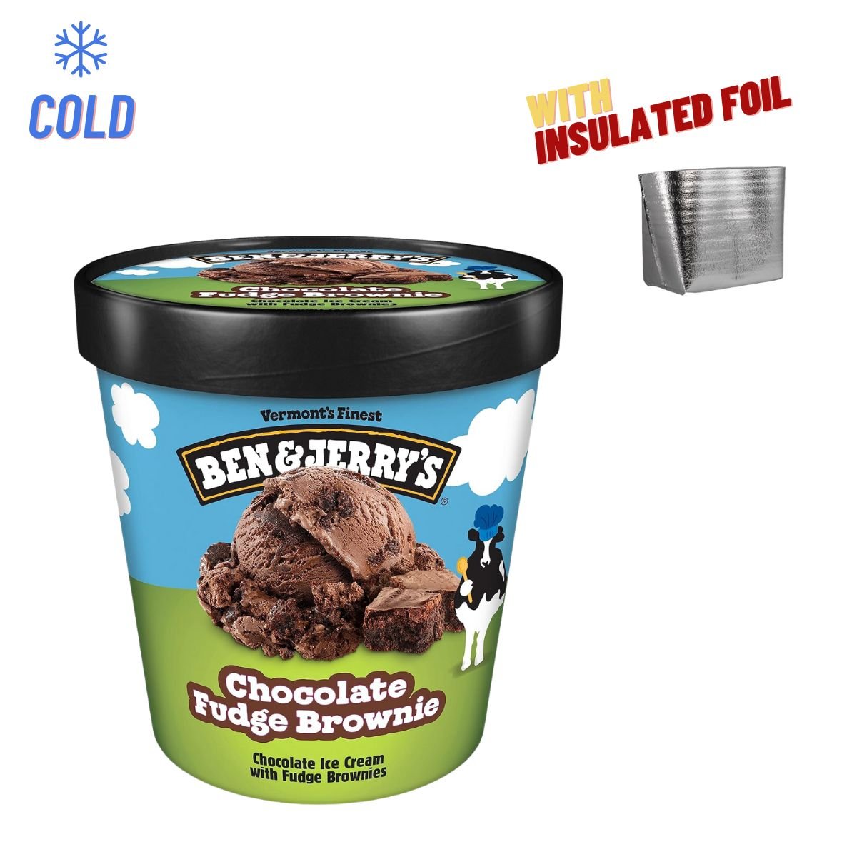 Ben & Jerry's Chocolate Fudge Brownie 375ml - Happy Hour