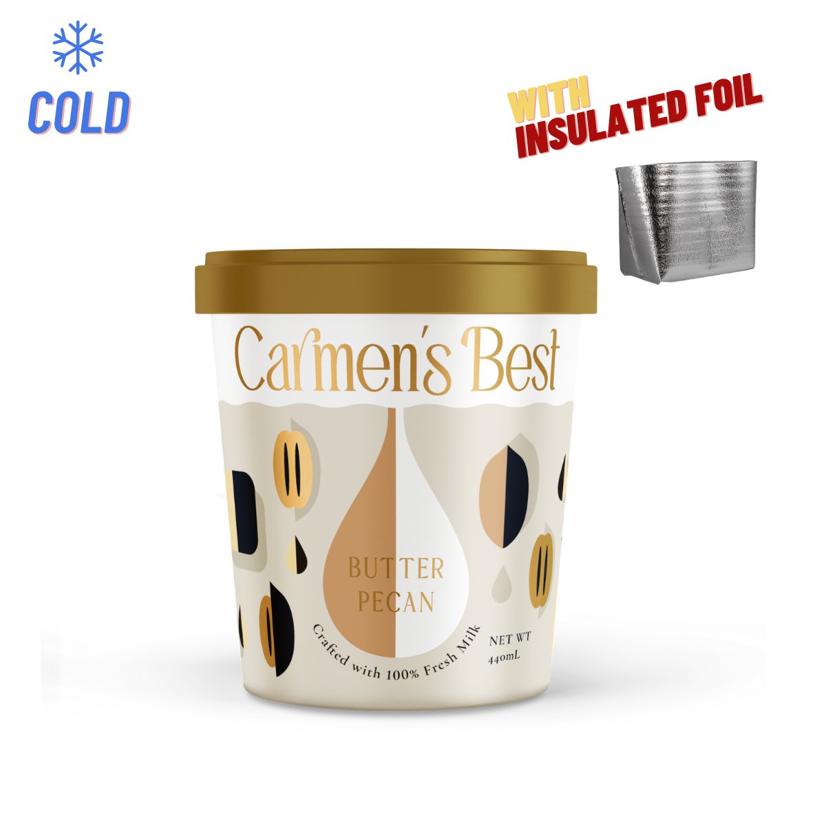 Carmen's Best Butter Pecan 440ml - Happy Hour