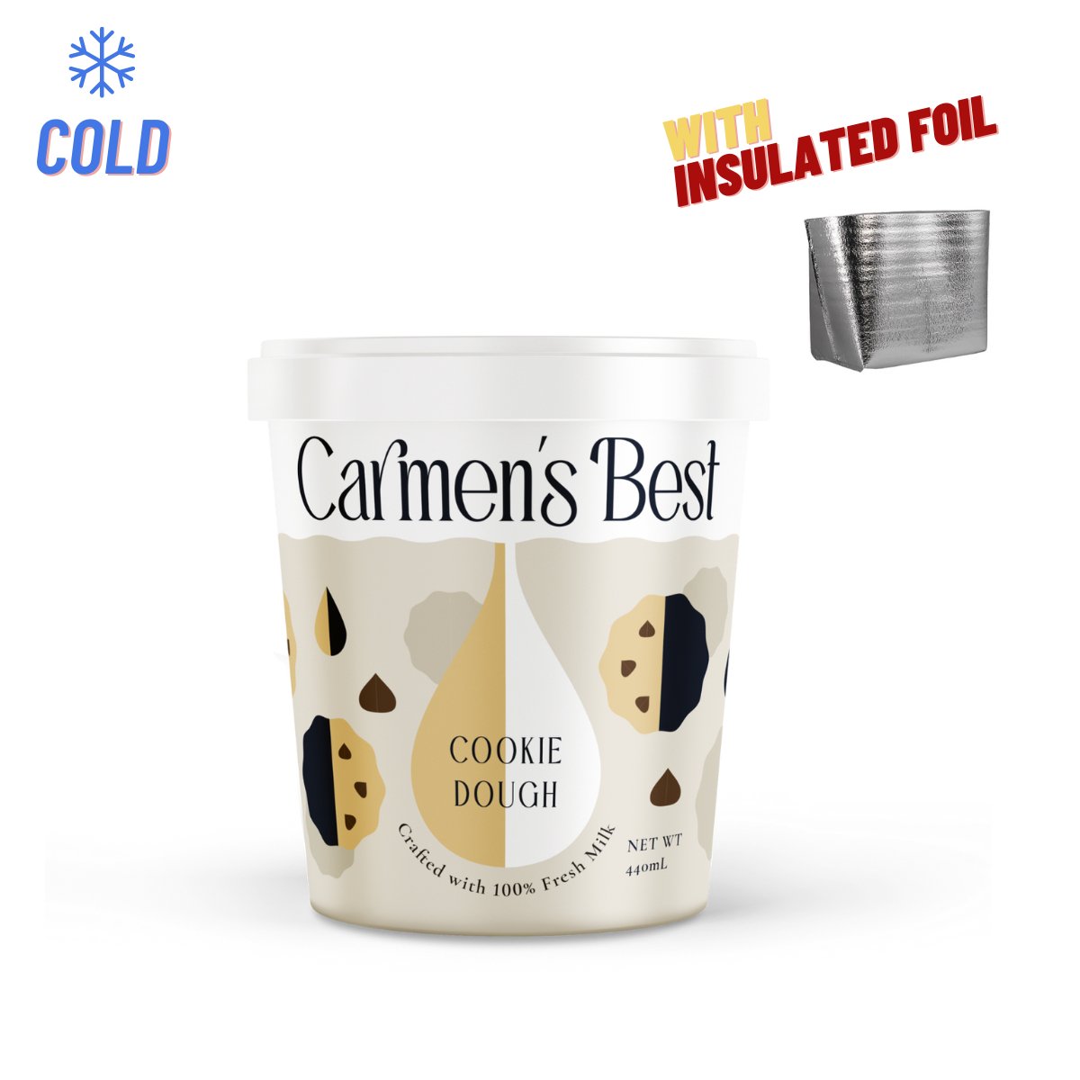 Carmen's Best Cookie Dough 440ml - Happy Hour