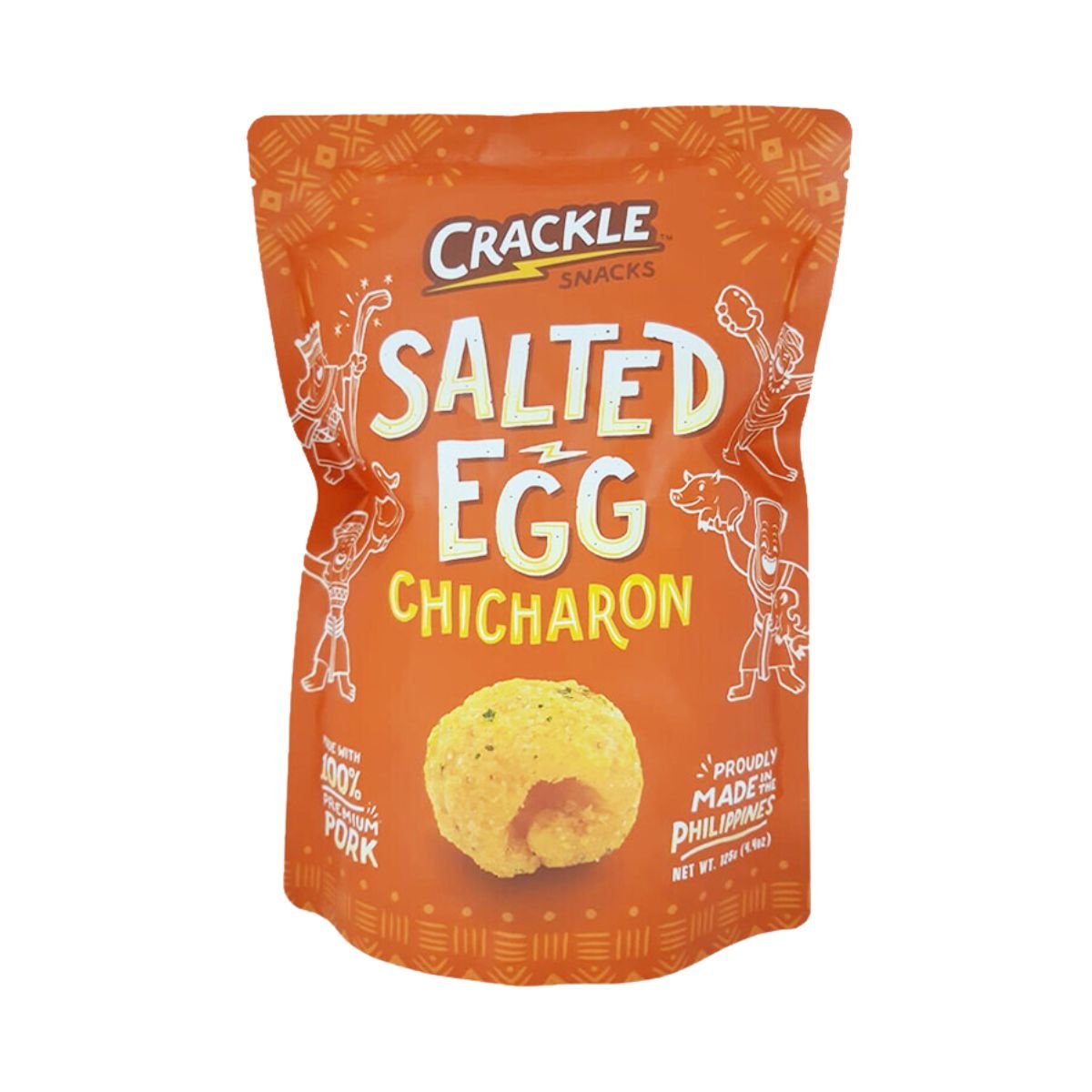 Crackle Salted Egg Chicharon 125g - Happy Hour