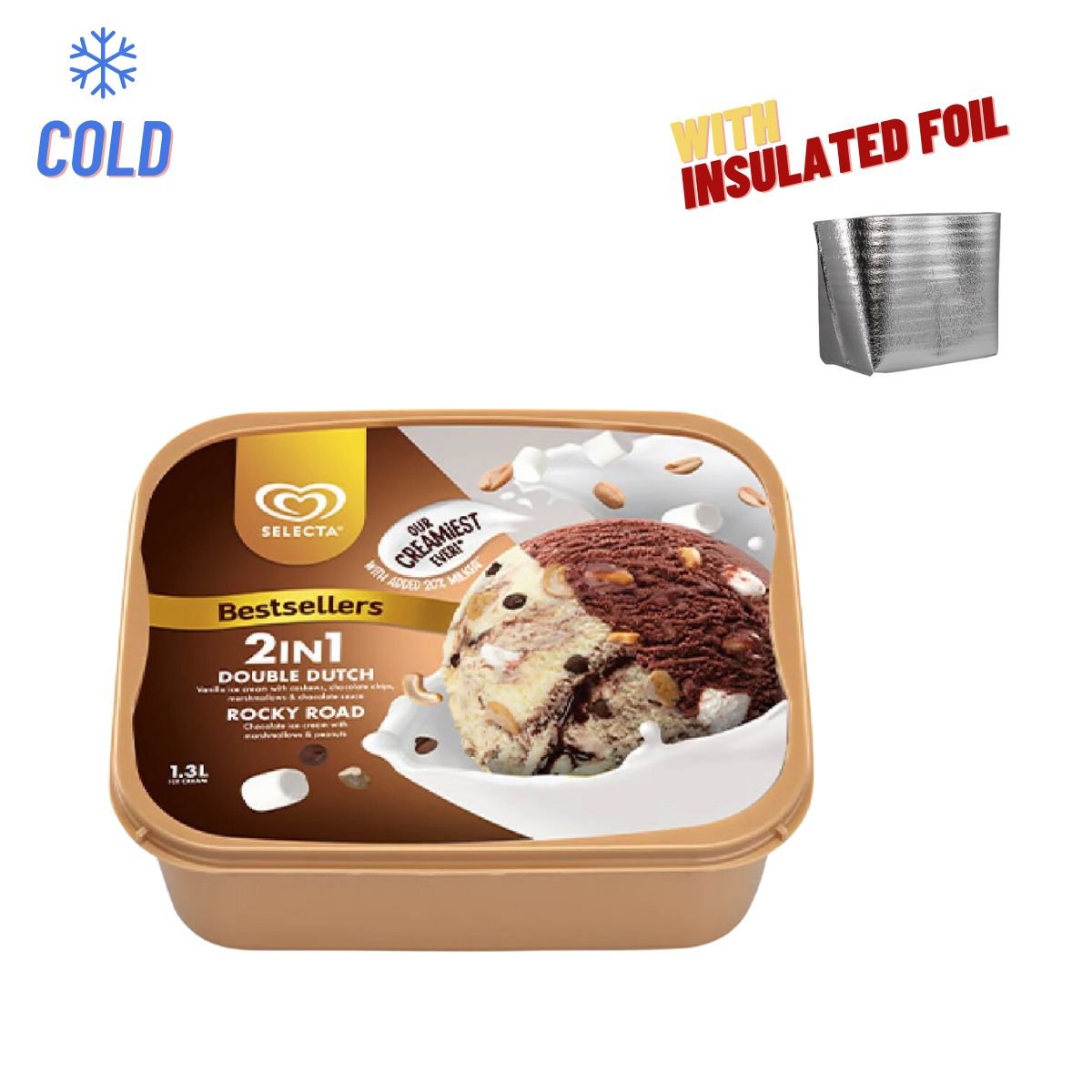Selecta Double Dutch - Rocky Road 1.3L - Happy Hour