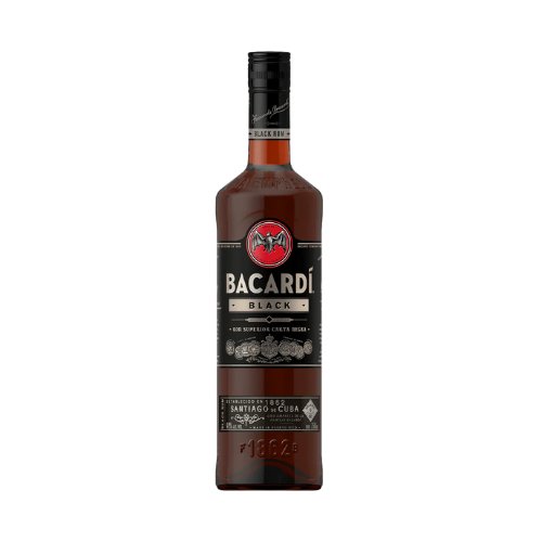 Bacardi Black Rum 750ml - Happy Hour