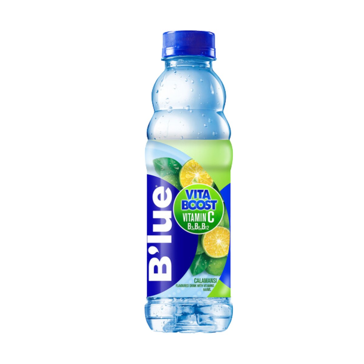 B'lue Calamansi Flavoured Vitamin Drink 500ml - Happy Hour