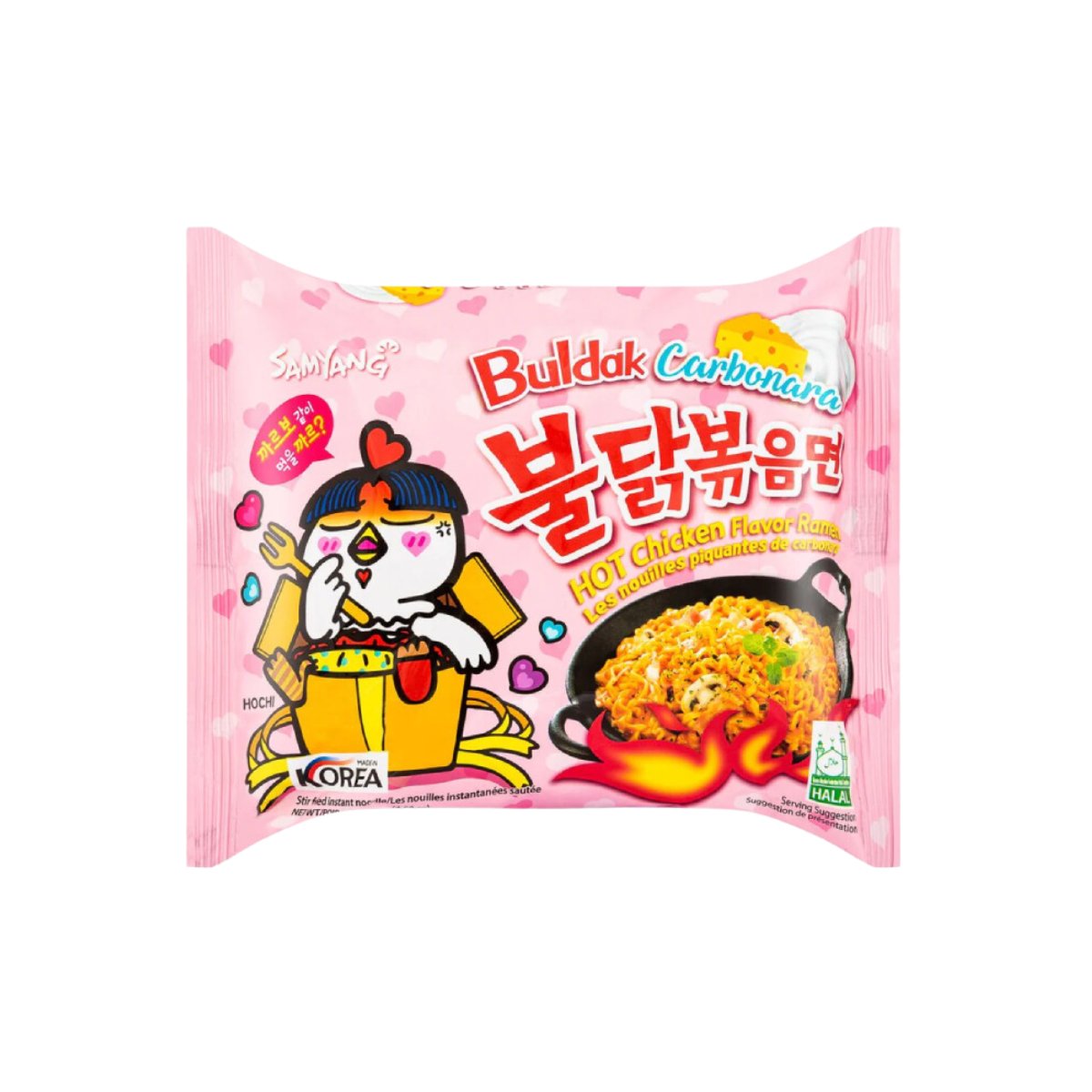 Buldak Carbonara Hot Chicken Flavor Ramen - Happy Hour