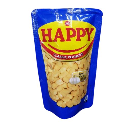 Happy Classic Peanuts Real Garlic Chips 100g