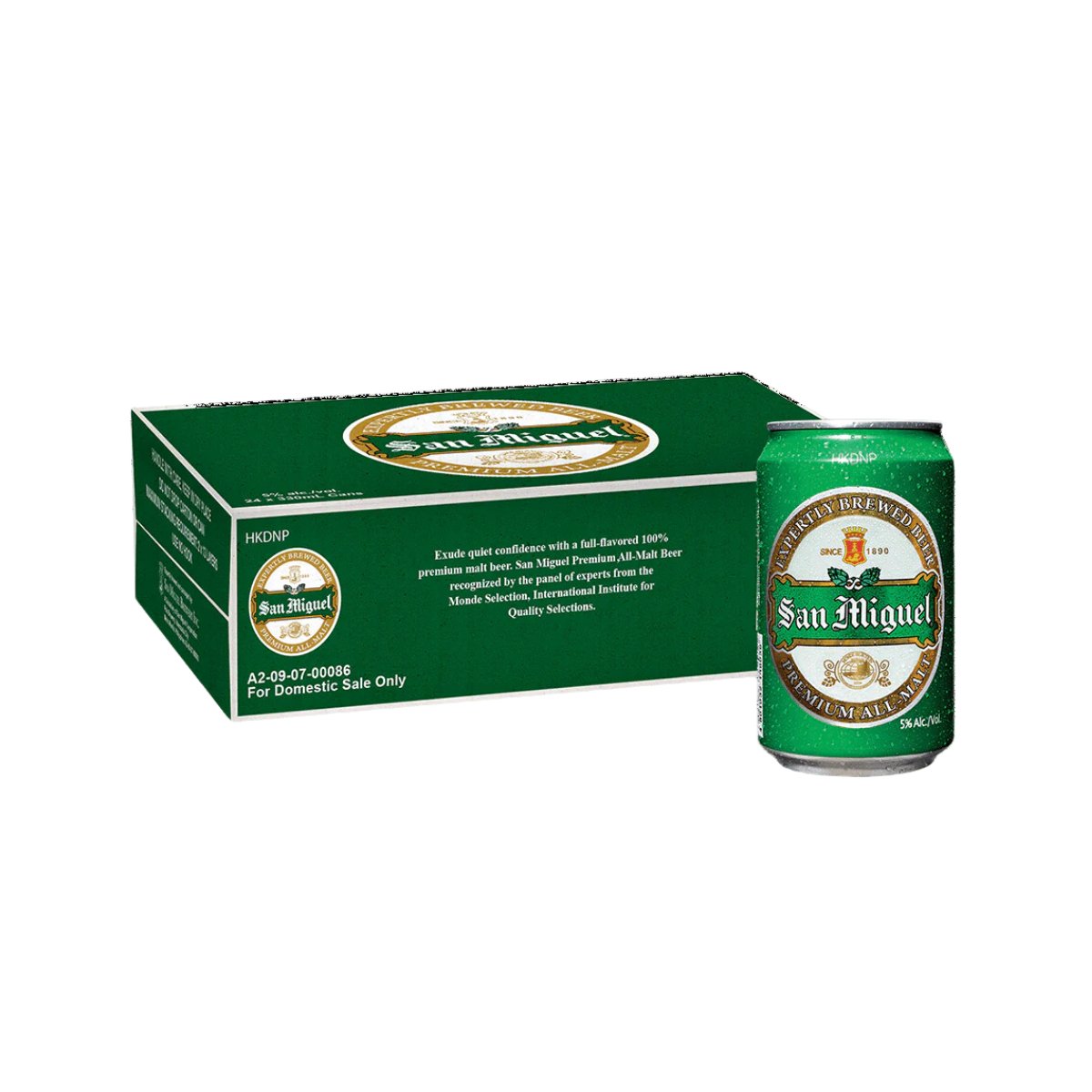 San Miguel Premium All Malt in-can 330ml - Happy Hour