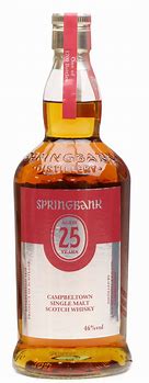 Springbank 25 Year Old Single Malt Scotch Whisky 700ml - Happy Hour