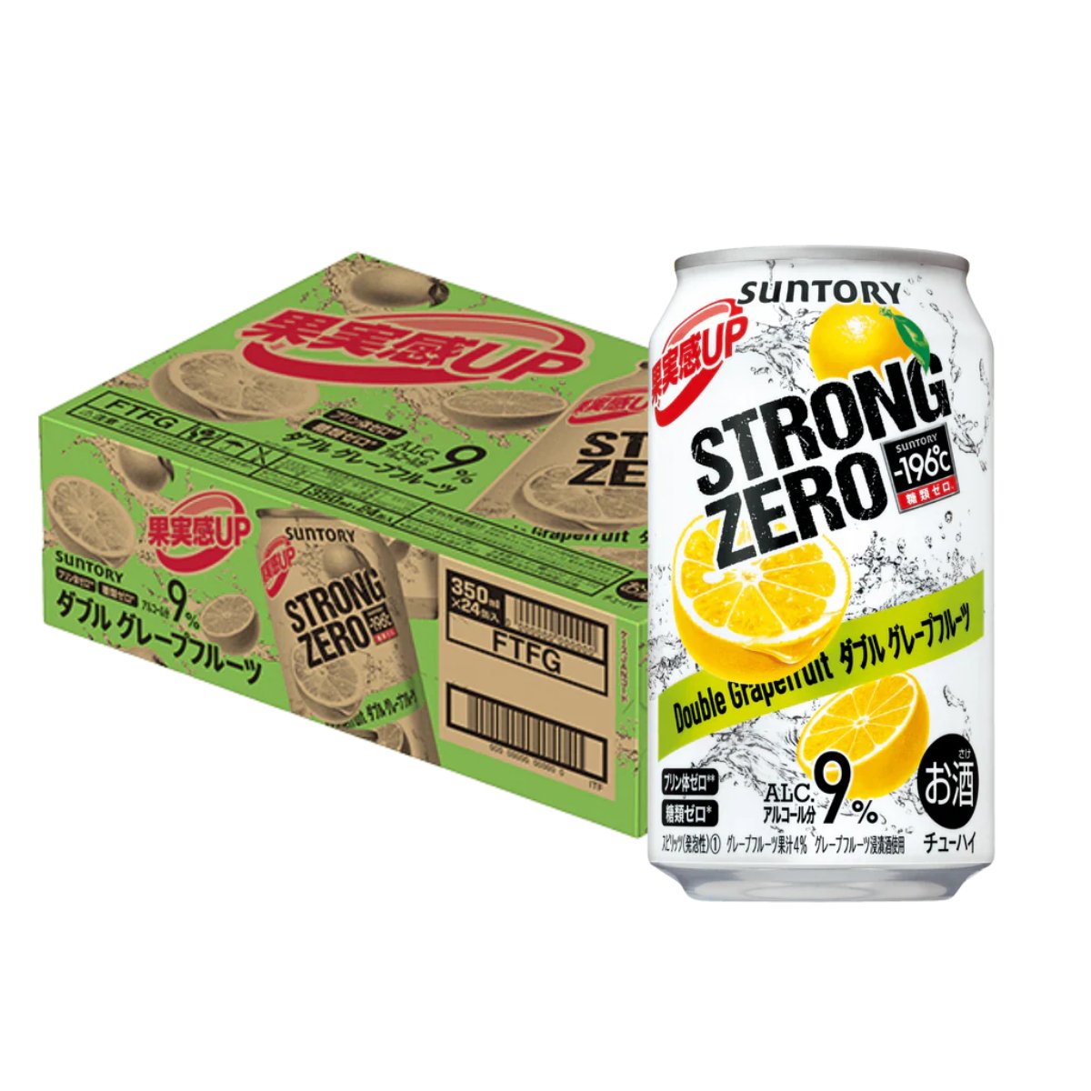 Strong Zero Double Grapefruit 350ml - Happy Hour