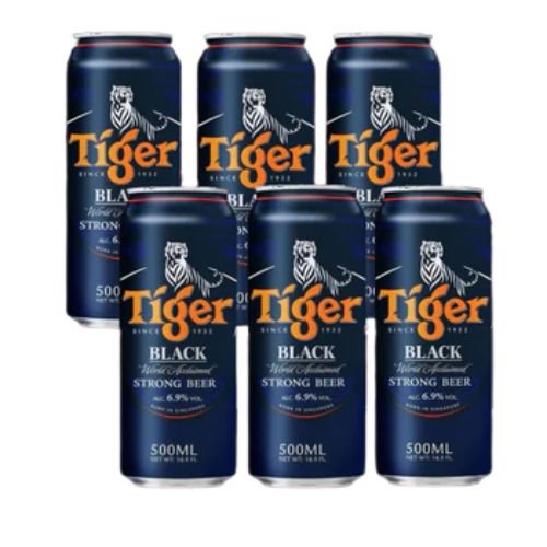 Tiger Black Beer in-can 500ml - Happy Hour