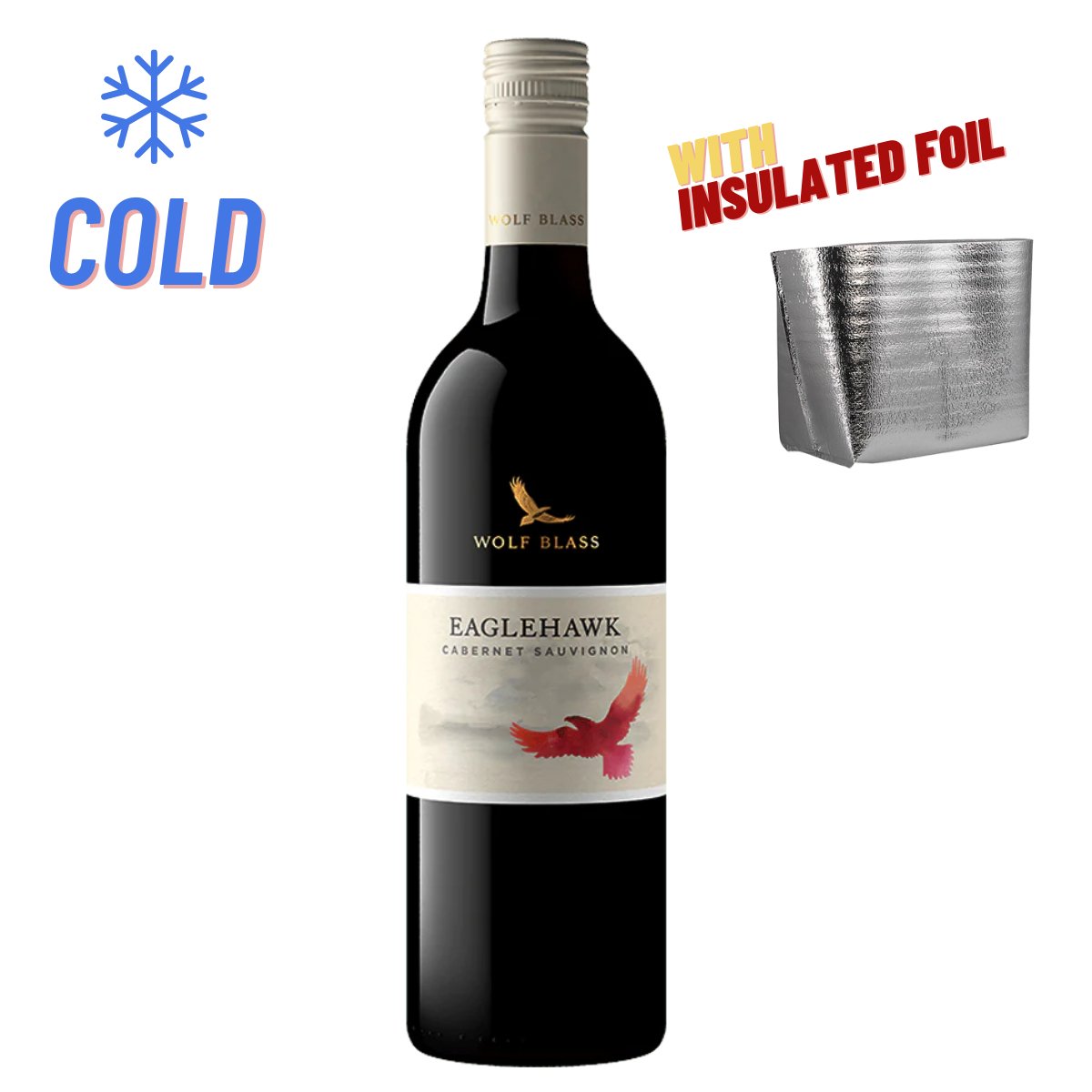 Wolf Blass Eagle Hawk Cabernet Sauvignon 2021 750ml (❄️COLD) - Happy Hour