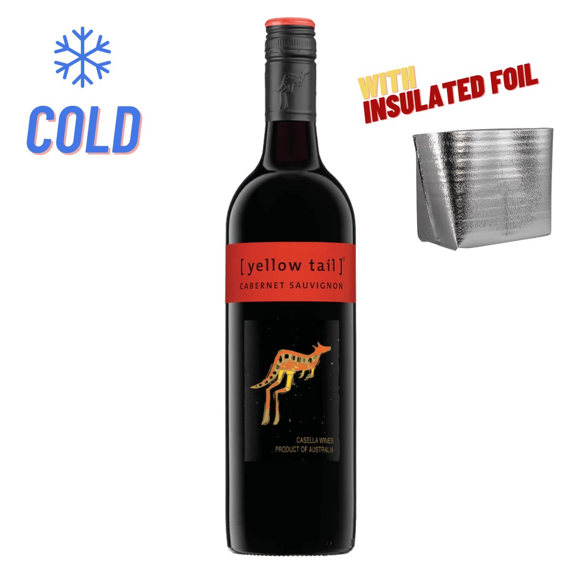 Yellow Tail Cabernet Sauvignon 750ml (❄️COLD) - Happy Hour