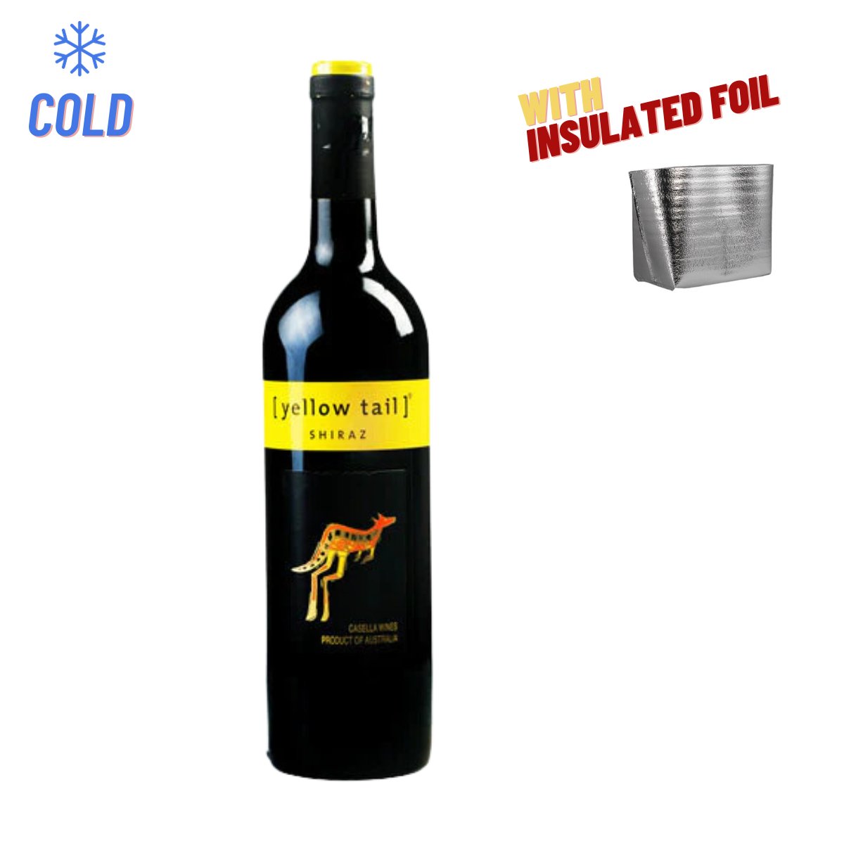 Yellow Tail Shiraz 750ml (❄️COLD) - Happy Hour
