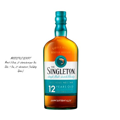 The Singleton of Dufftown 12 Years 700ml Engraving