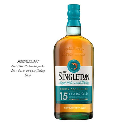 The Singleton of Dufftown 15 Years 700ml Engraving
