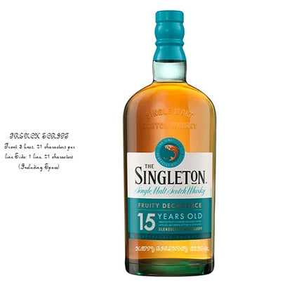 The Singleton of Dufftown 15 Years 700ml Engraving