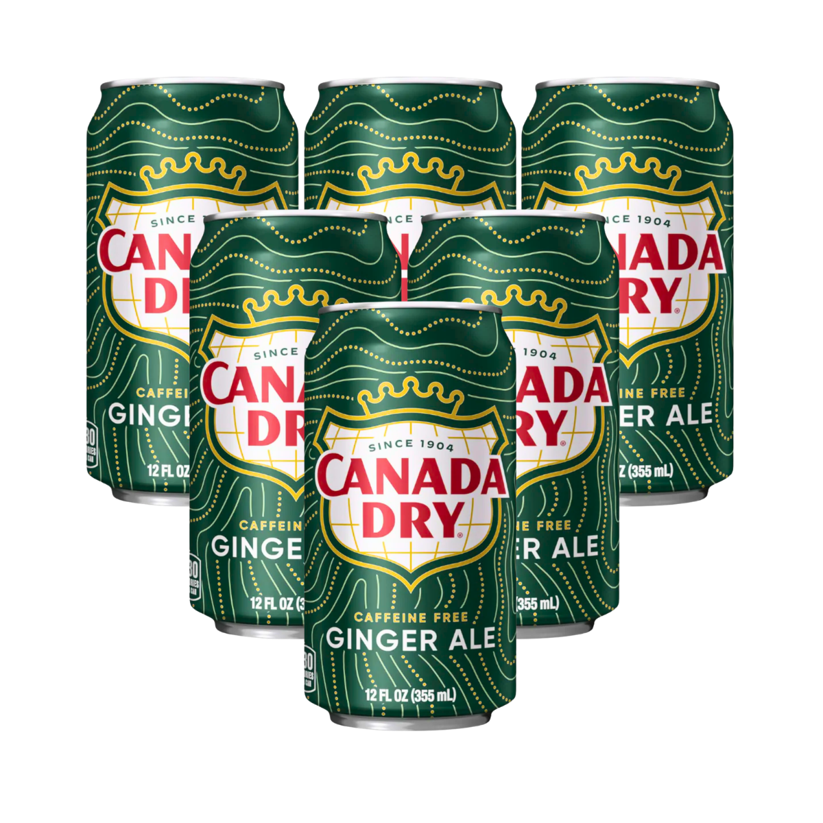 Canada Dry Ginger Ale 355ml 6-pack