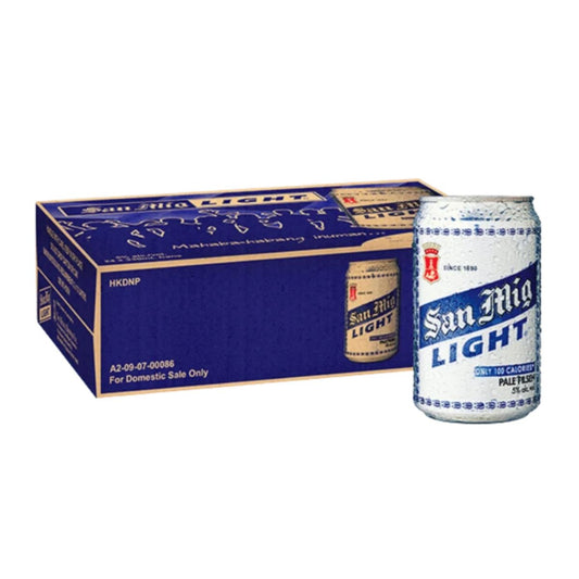San Miguel Light in-can 330ml 24-pack