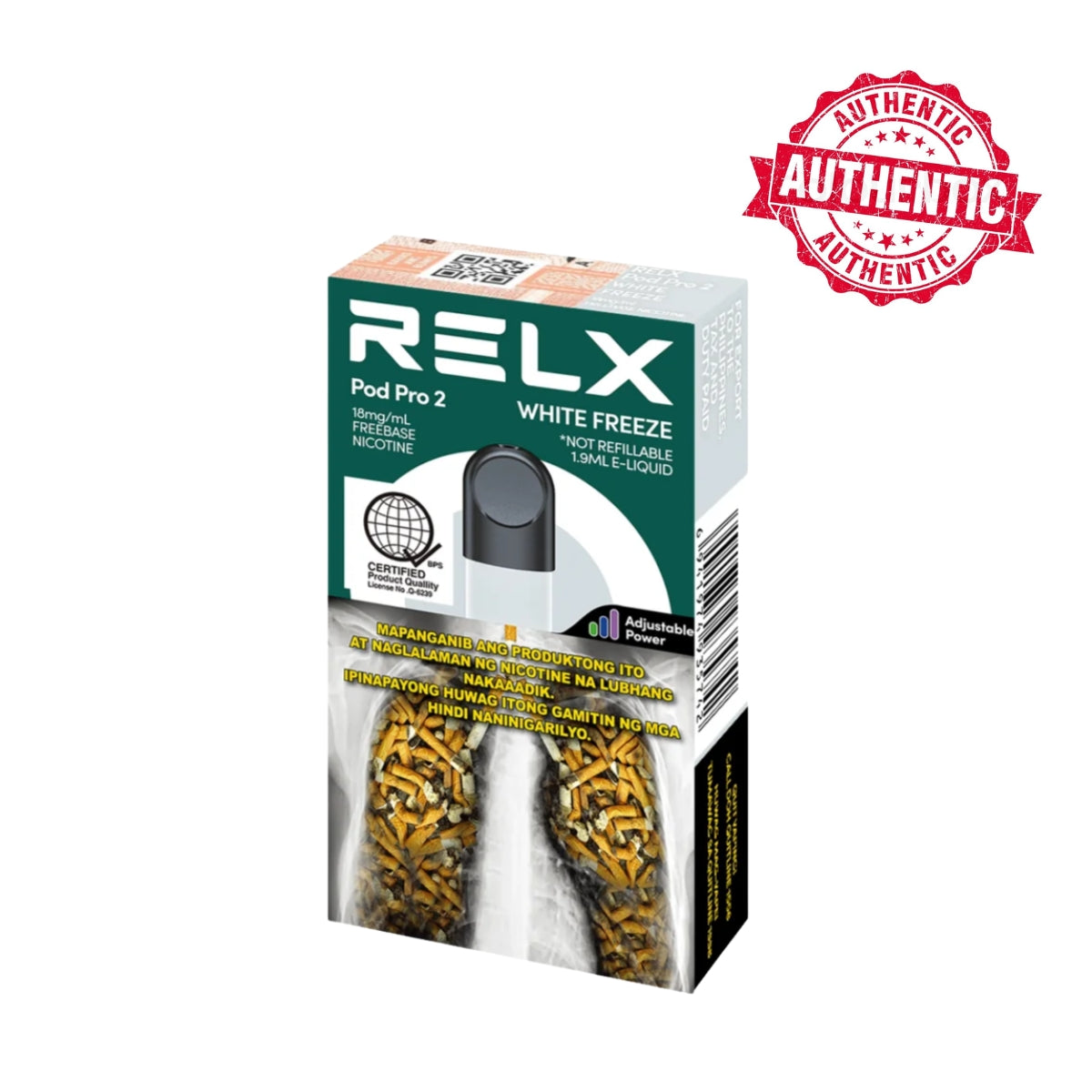 RELX Infinity Pro Single Pod Pro 2  - White Freeze