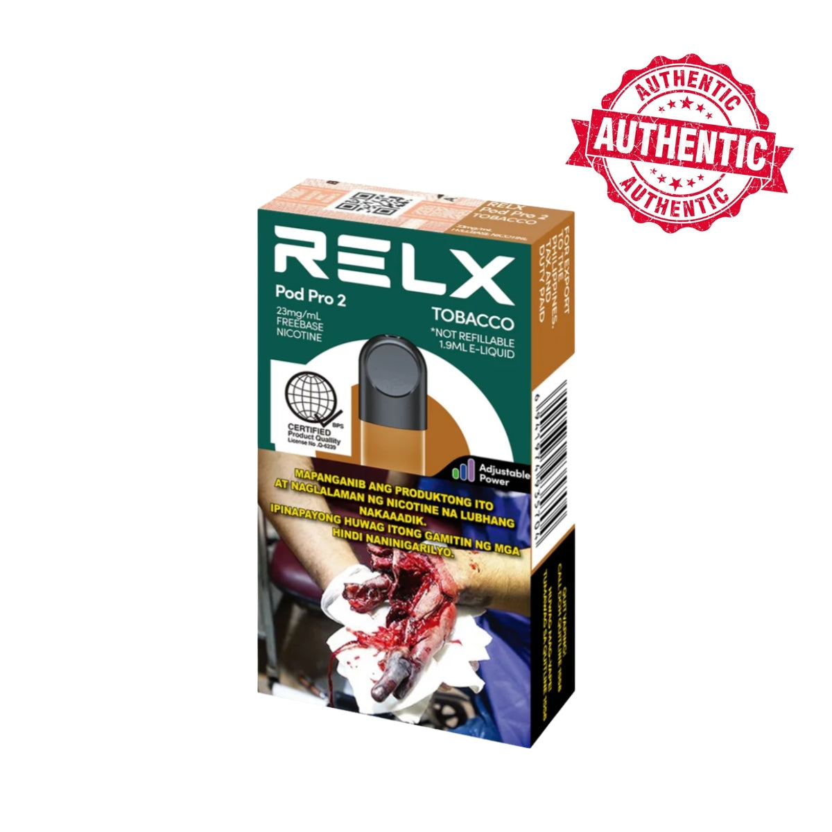 RELX Infinity Pro Single Pod Pro 2 - Tobacco