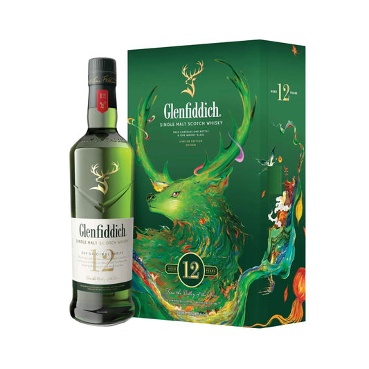 Glenfiddich 12 Year Old Festive Pack 700ml