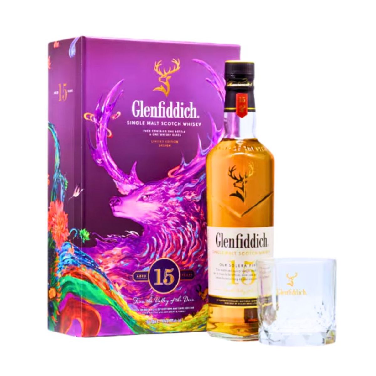 Glenfiddich 15 Year Old Festive Pack 700ml