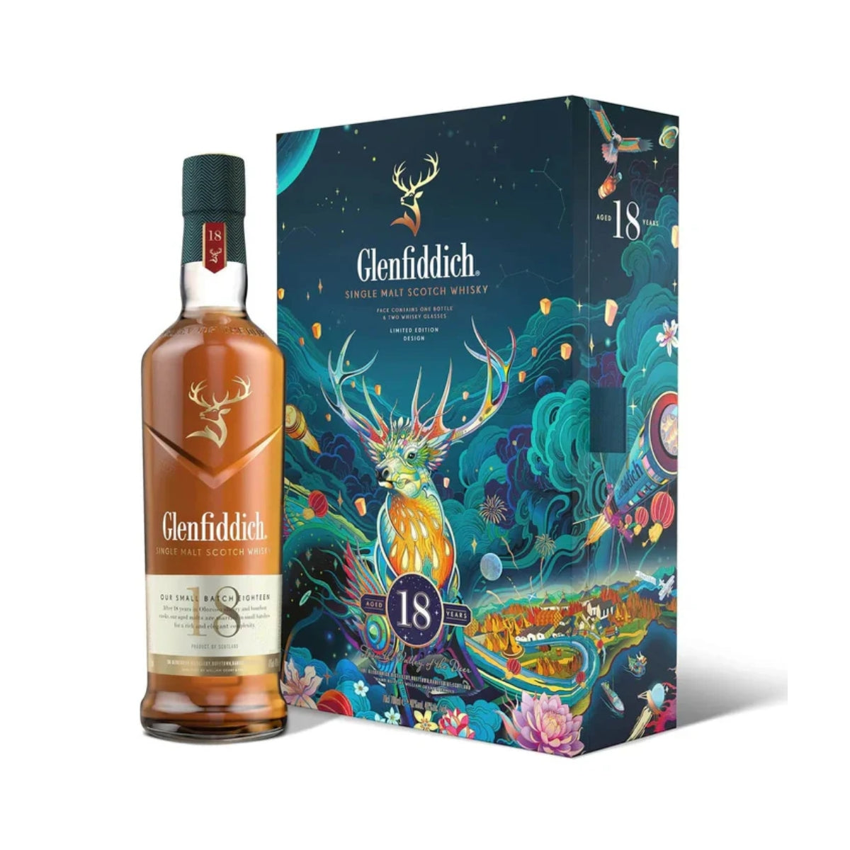 Glenfiddich 18 Year Old Festive Pack 700ml