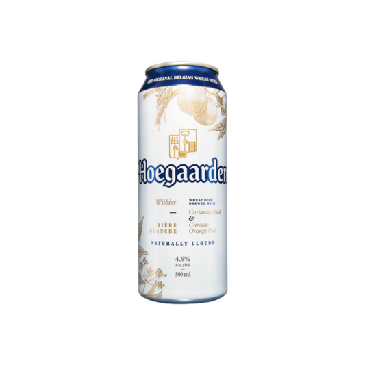 Hoegaarden White Wheat Beer in-can 500ml 12-Pack
