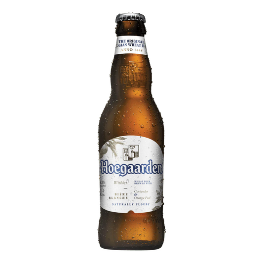 Hoegaarden White Wheat Beer Bottle 330ml 24-Pack