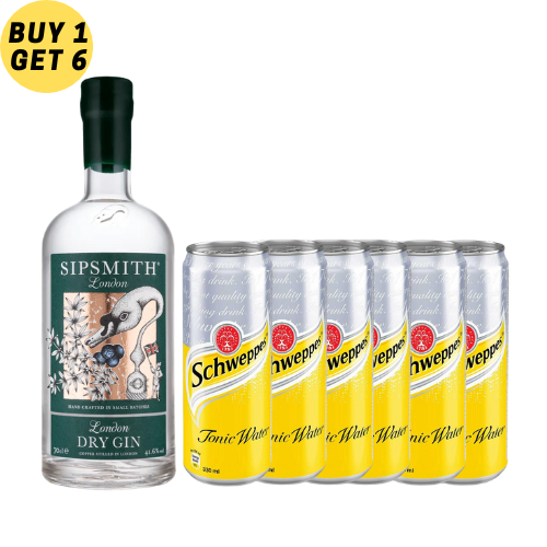 B1 Sipsmith London Dry Gin 700mlG1 Schweppes Tonic Water 320ml