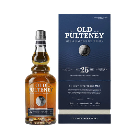Old Pulteney 25 Year Old Single Malt Scotch Whisky 700ml