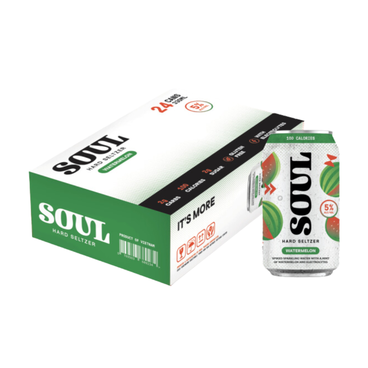 Soul Hard Seltzer Watermelon 330ml
