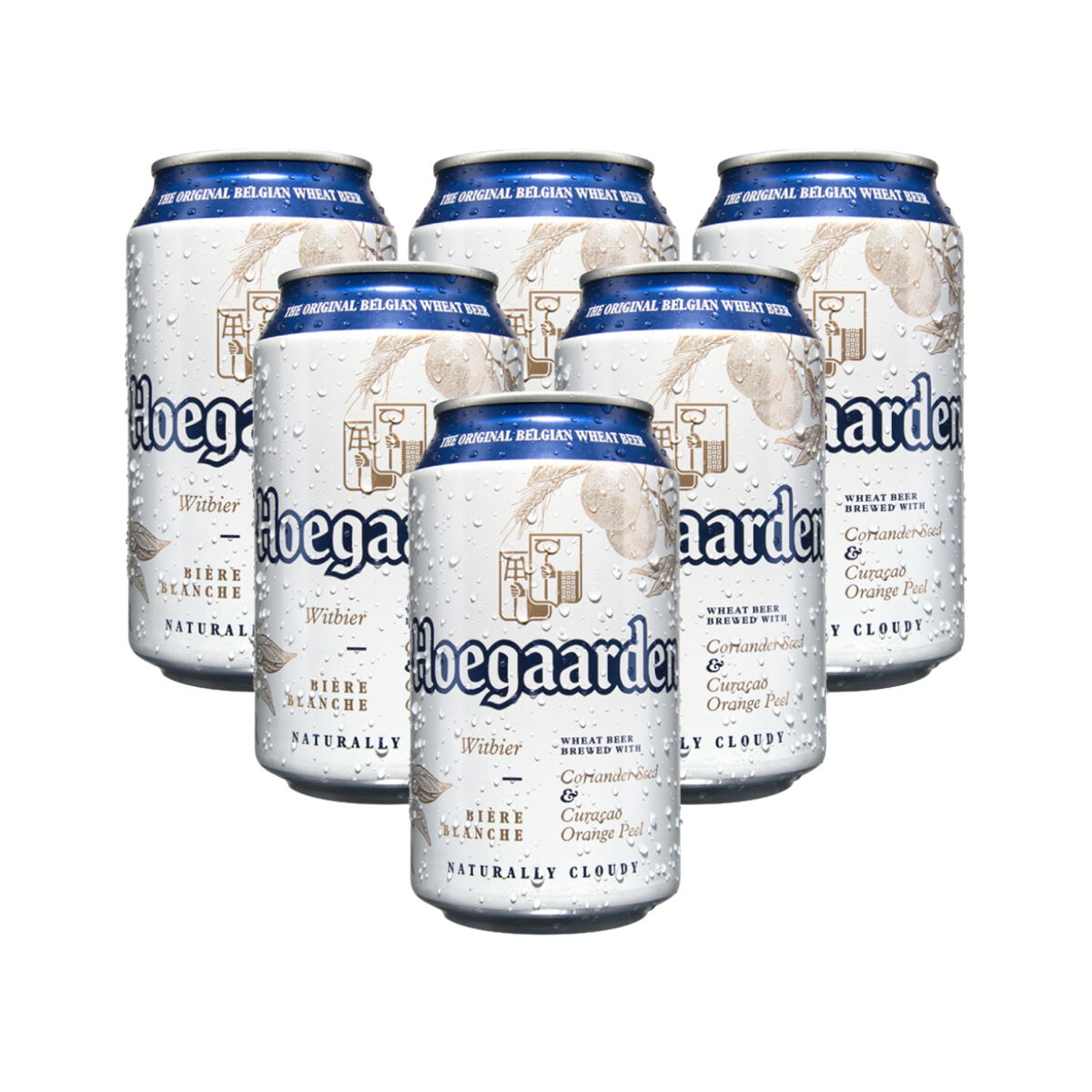 Hoegaarden White Wheat Beer in-can 330ml 6-pack