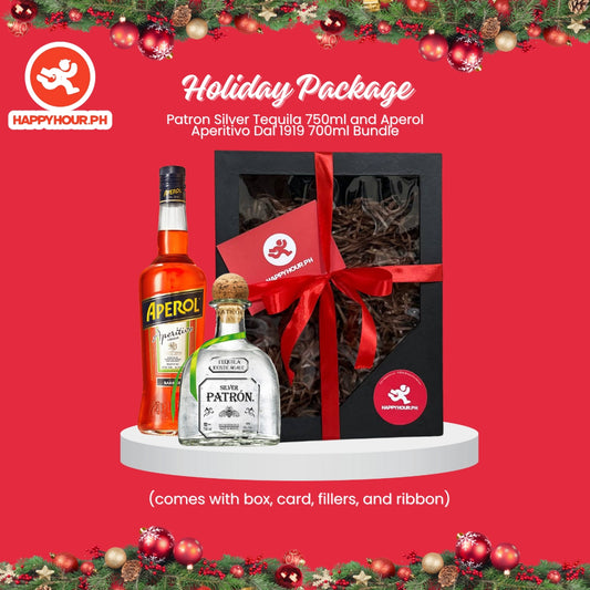 Holiday Package # 13: Patron Silver Tequila 750ml and Aperol Aperitivo Dal 1919 700ml Bundle
