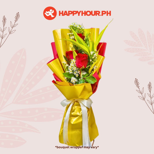 Passion Red Rose 3Pc Flower