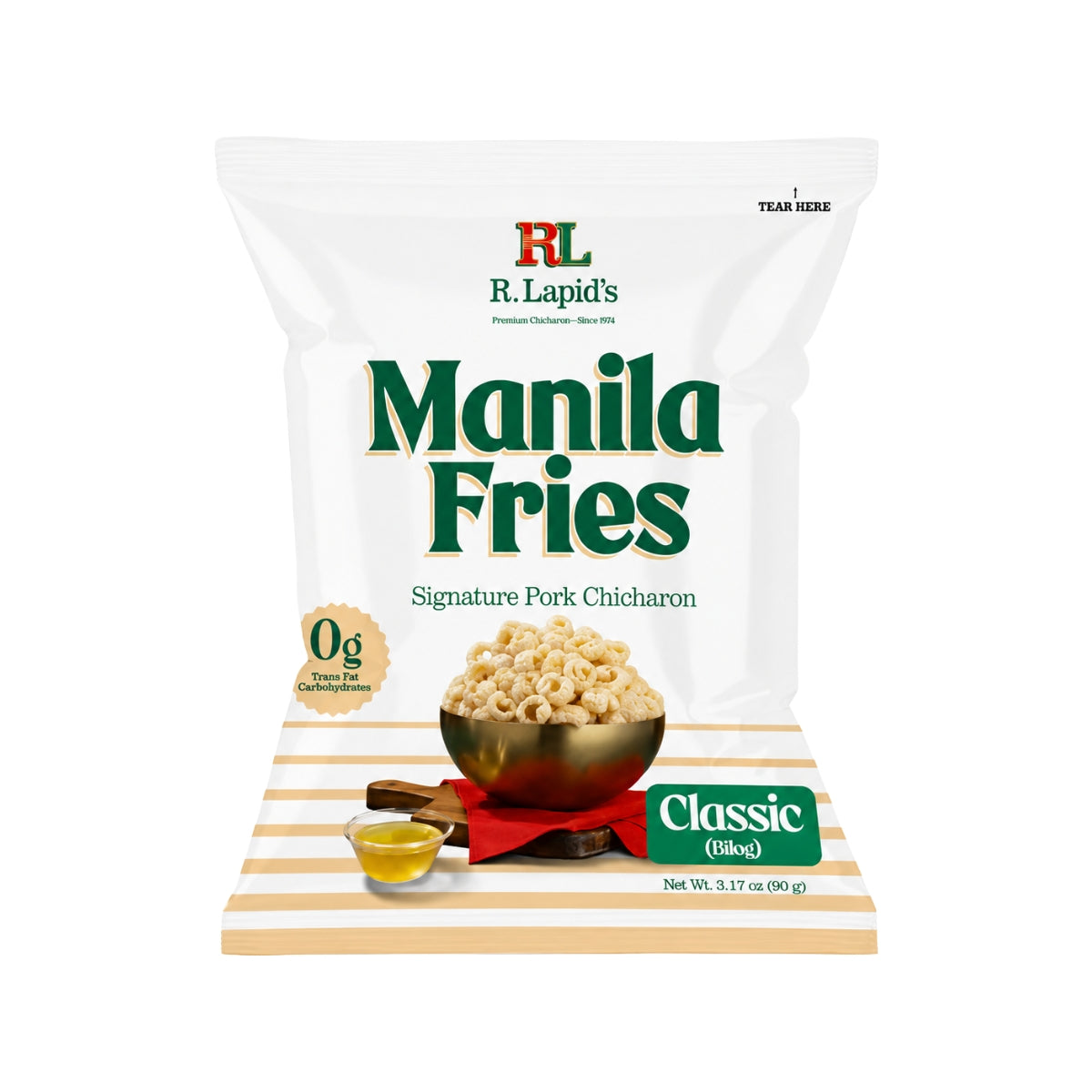 R. Lapid Manila Fries Bilog 90g